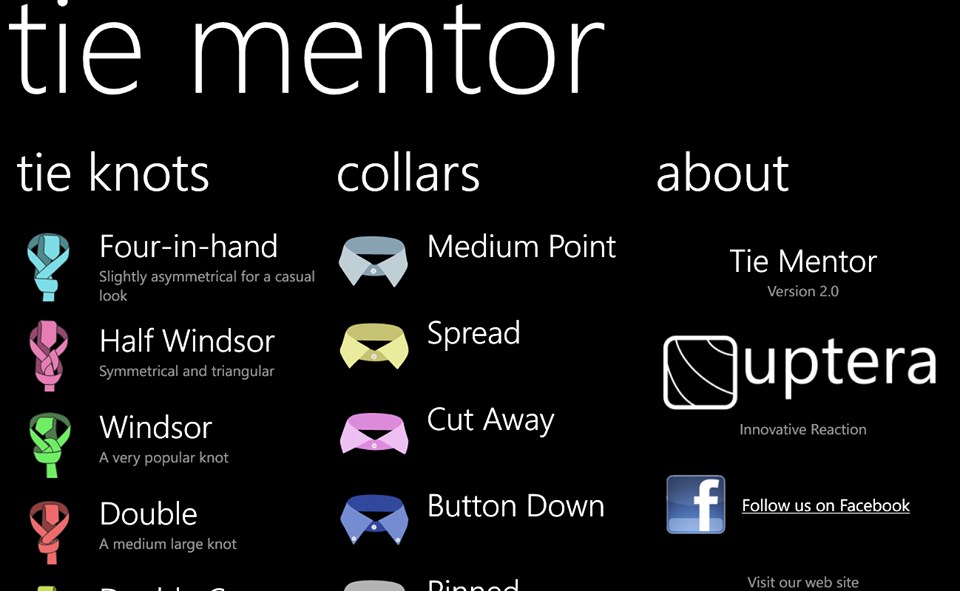 Tie Mentor for WindowsPhone